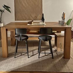 Crate & barrel Solid Oak Dining table