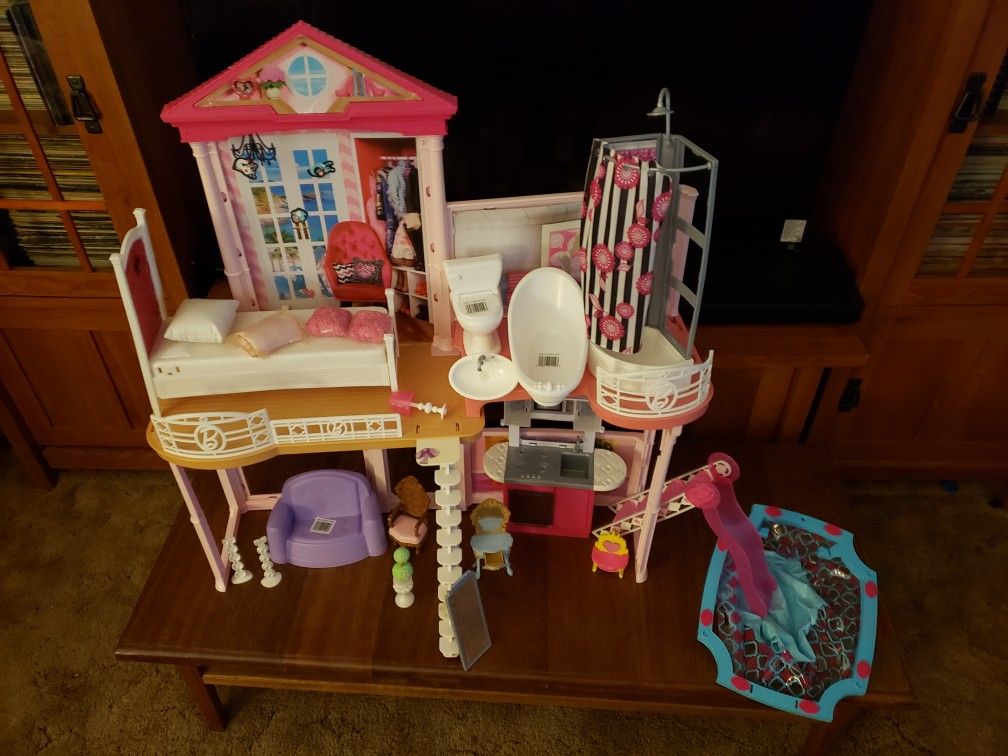 Barbie Doll House with accessories