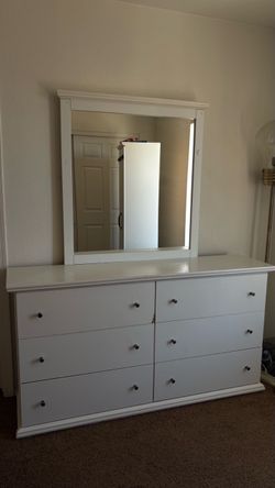 Dresser with mirror