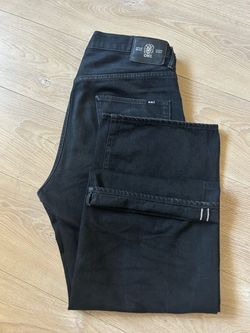 Oni 242 Black Wide Straight Denim made in Japan SIZE 33