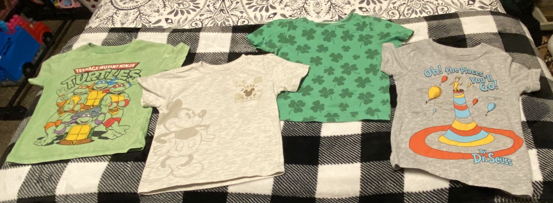 4 toddler boys t shirts size 2T and 3T $7 for all must pick up