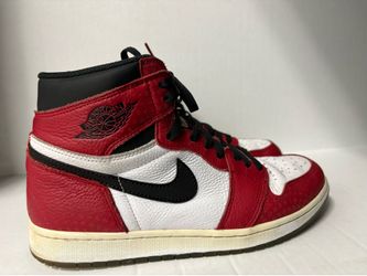 Nike Air Jordan 1 Spiderman Origin Story Shoes Mens Size 10 Red 555088-602