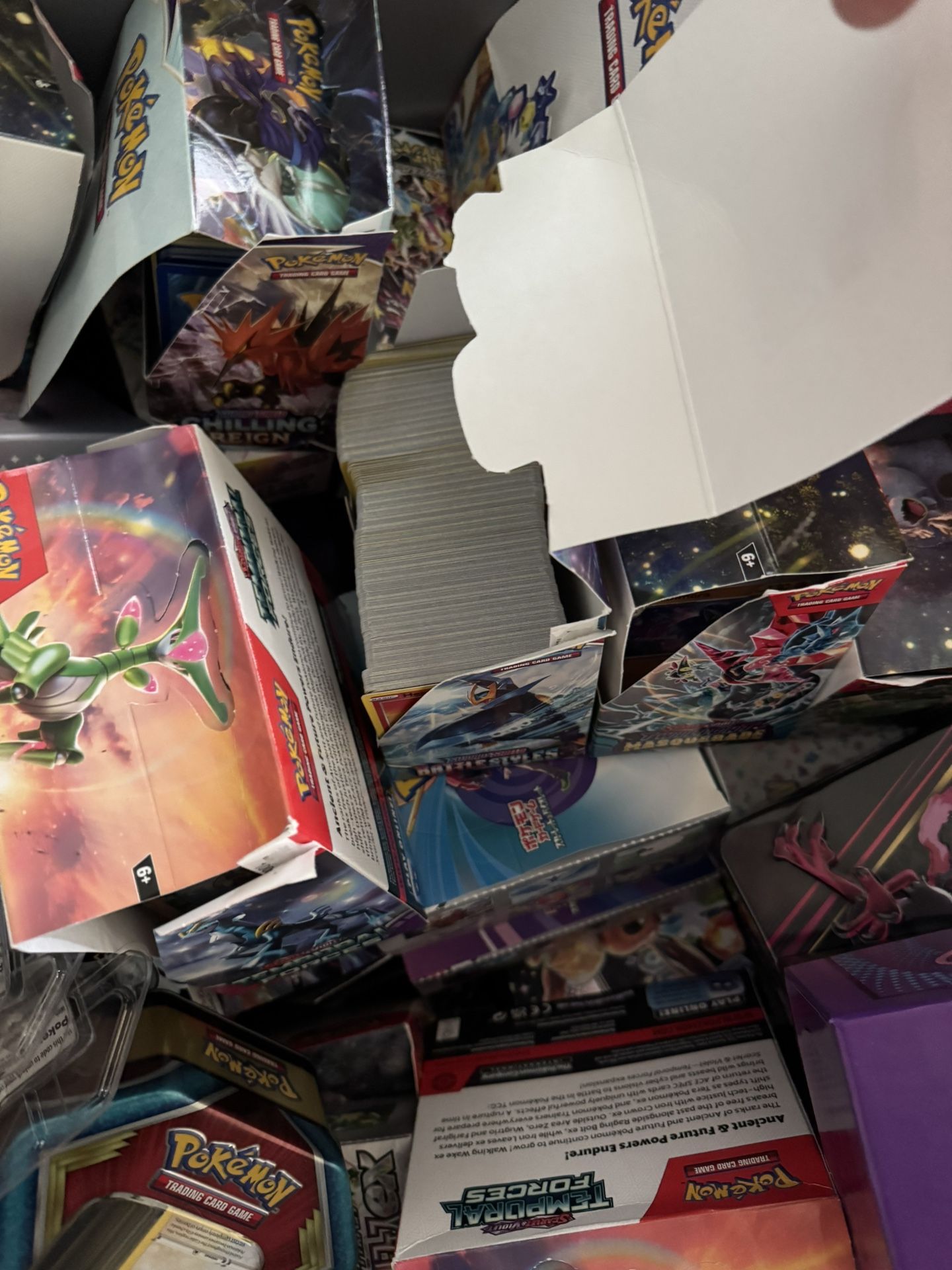 Whole Bin Full Of Pokemon Cards About 100 Pounds