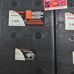 Group 8D, new battery, 1 year guarantee 