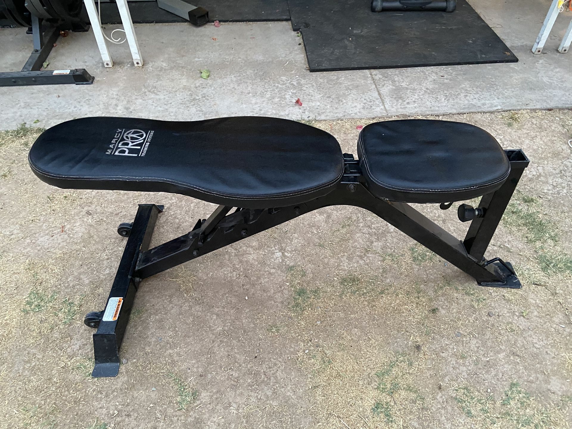 Marcy Pro 6 Position Adjustable Weight Bench w/ Preacher Curl