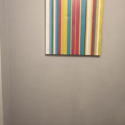 Original Color Block Stripe Painting 22x28 | Contemporary Wall Art