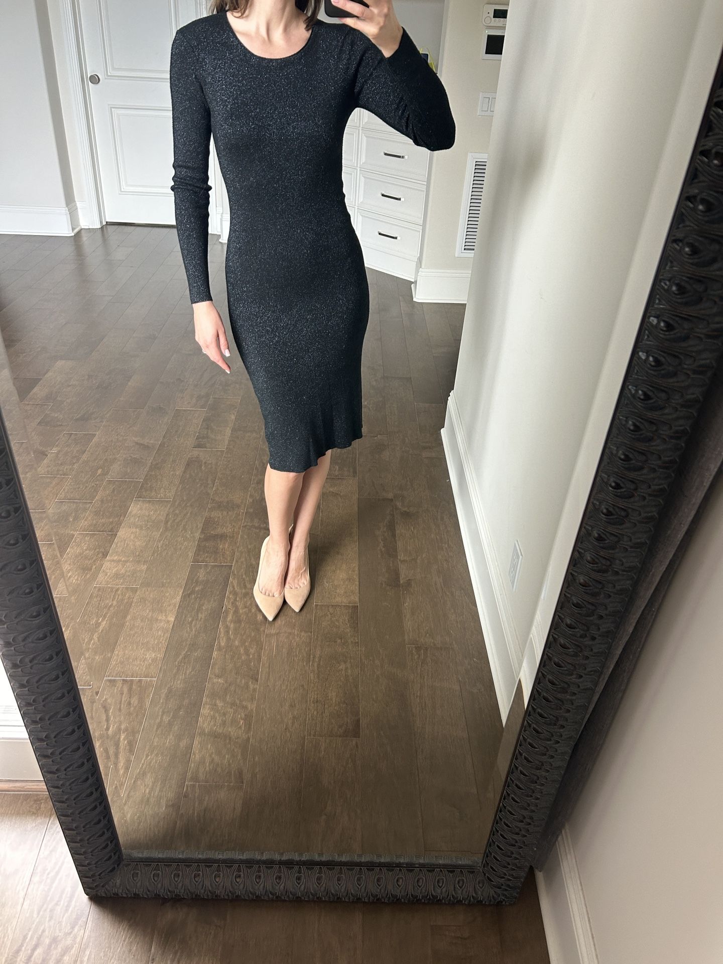 Simple Black Little Dress Size S,M,L