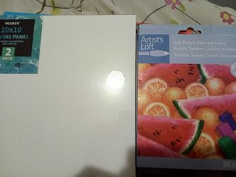 10x10 canvas and pastel colors kit