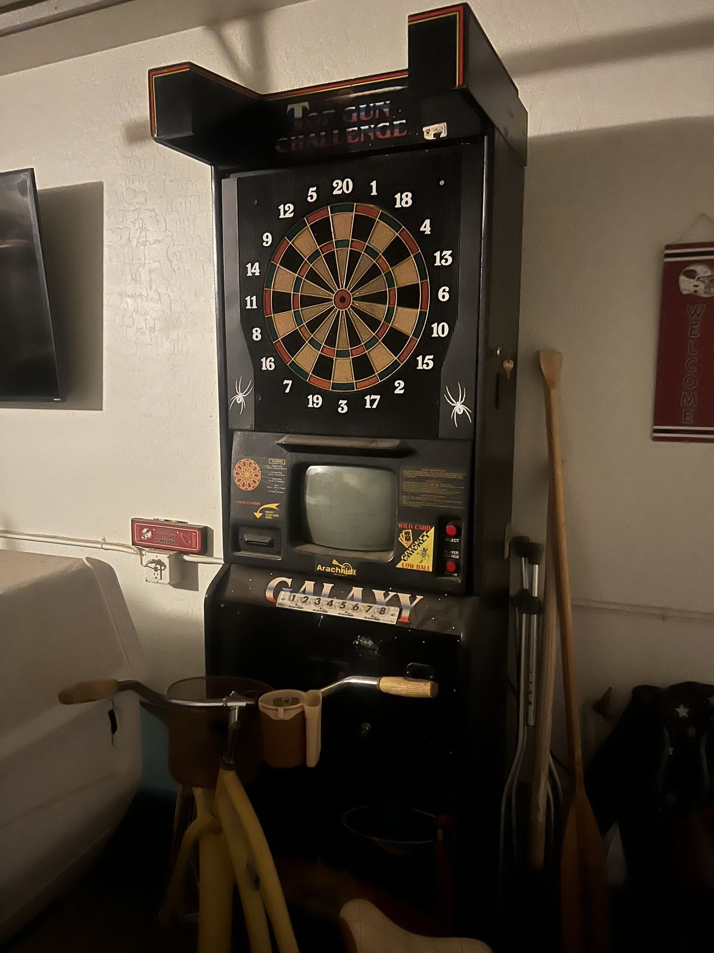 Top Gun Challenge Dart Board Darts Hobby Bar Toys