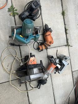 Makita And Craftsman Saw Sander And Drill Works, 4” Plate Joiner Sometimes Works Sometimes Not I don’t know what’s happening. Give me your best offer 