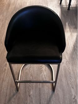 Modern Black Dining Chairs - Set of 4 - Excellent Condition