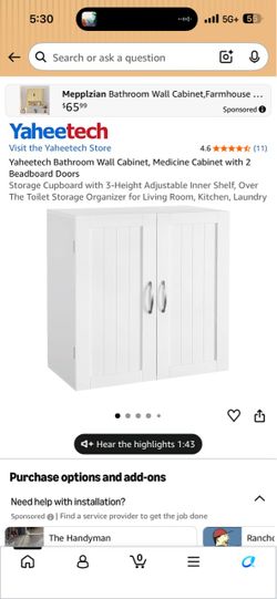 Bathroom cabinet / Laundry Cabinet