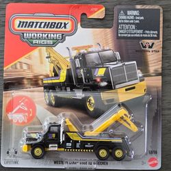 Matchbox Working Rigs Western Star 6900 XD Wrecker in Black   1:87  diecast