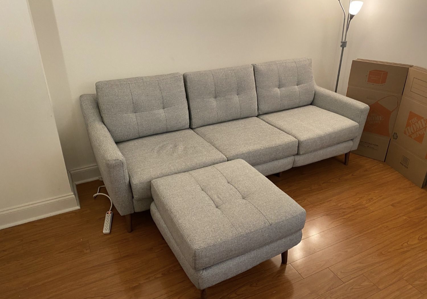 Burrow sofa and ottoman