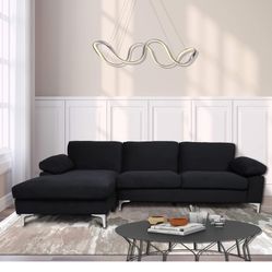 Black L-Shaped sofa