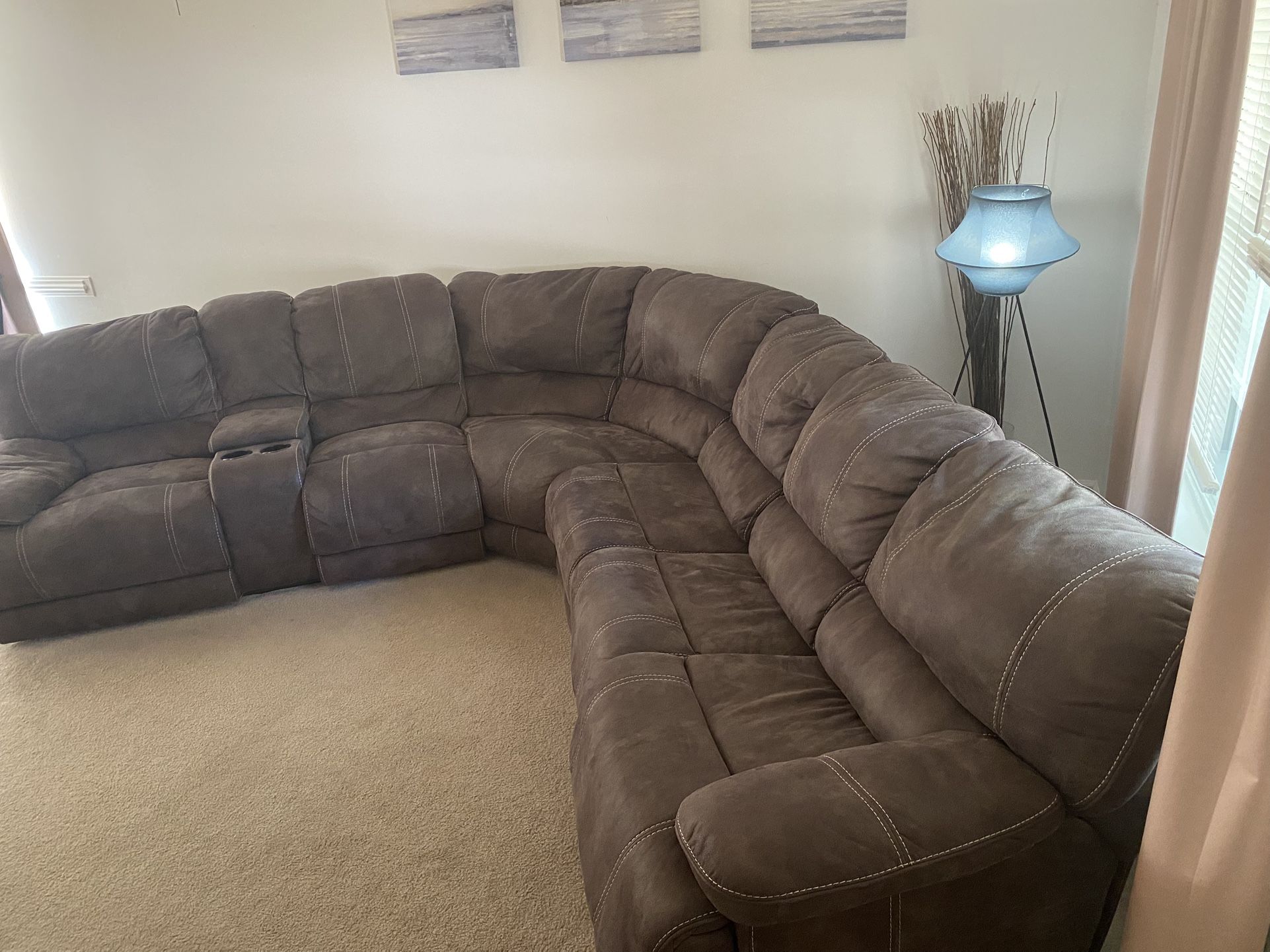 Big Sleeper Sectional Sofa With Recliners -$200 OBO