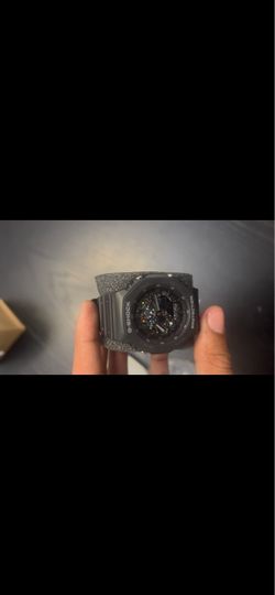Black star paint splatter face, g shock ga2100