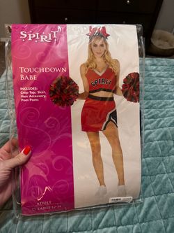Spirit Touchdown Babe Cheerleader Costume Adult Large