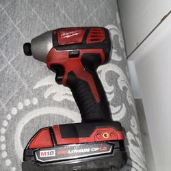 Milwaukee Drill /Two Batteries And Charger