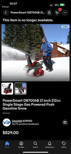 21” Gas Snowblower