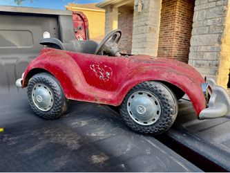 Vintage 1950s–1960s Mercedes-Style Pedal Car – Steel Body