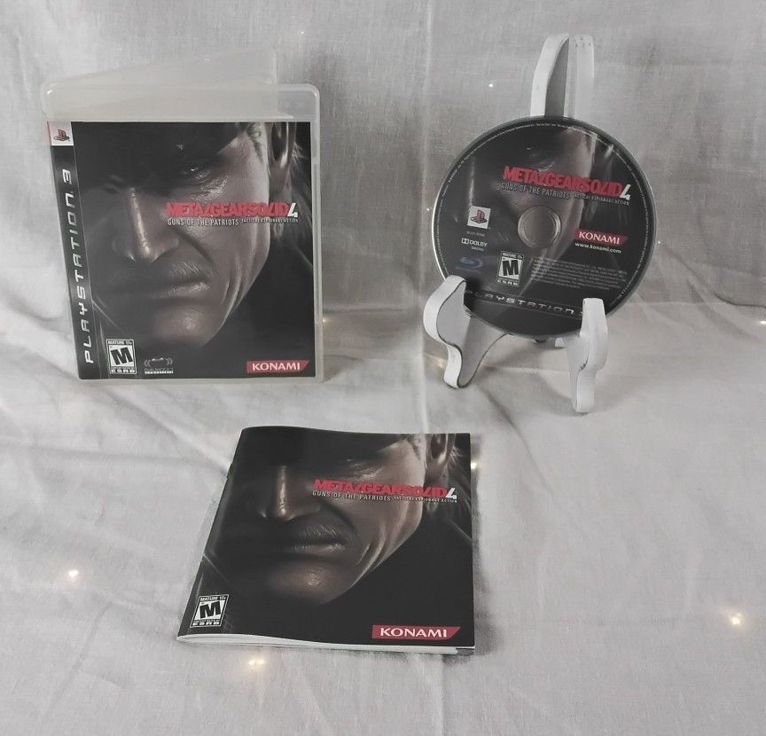 PS3 Game First Person Shooter Metal Gear Solid 4 Guns of the Patriots