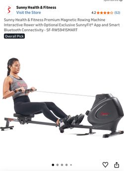Gym workout rowing machine