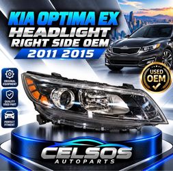 KIA OPTIMA EX HEADLIGHT RIGHT SIDE OEM  2011 2015