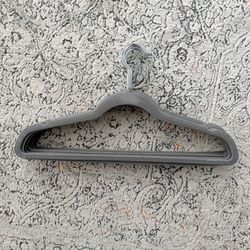 Gray Velvet Clothes Hangers (25 Pack)