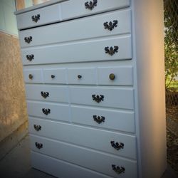 White Wooden Dresser