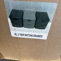23 Individually Wrapped 2 Tier Plastic Drawers 