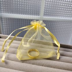 18k Gold Plated Wedding Ring Band Mens Or Women's 