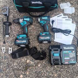Makita 40volt Max XGT Hammer Drill Impact Set Almost New Two 2.5ah Bats Charg. Many Other Tools. For Pick Up Fremont Sea. No Low Ball/Trades Please 