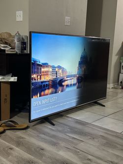 Large Flat Screen TV with Stand defective