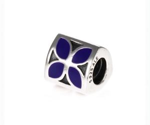 Pandora Purple Flower Charm (Retired)