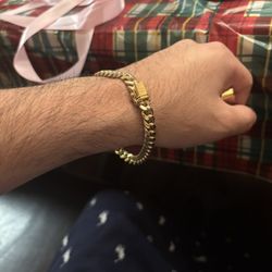 14k Gold Cuban Bracelet Chain