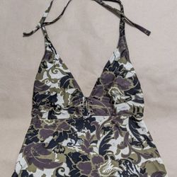 MOSSIMO HALTER TANKINI SWIMSUIT TOP