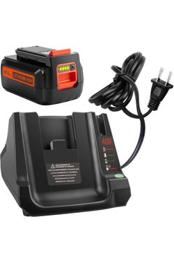 Replacement 40V lithium battery for Black and Decker, 3000mAh battery and compatible charger