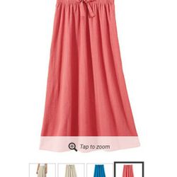 Women’s Cotton Gauze Midi Skirt

