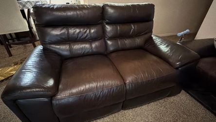 Loveseat leather