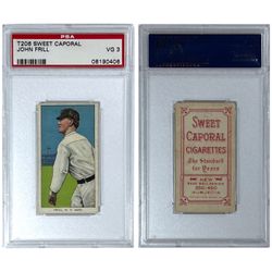 John Frill 1909 T206 Sweet Caporal PSA 3 Baseball Card