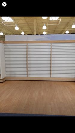 Double Sided Slatwall Retail Display