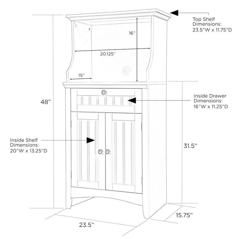 Elegant Black Finish Kitchen Island