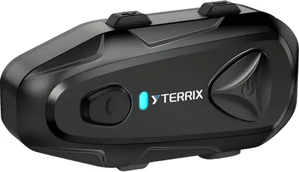 YTerrix Q4 Motorcycle Bluetooth Headset - 1500m Intercom, IP65 Waterproof