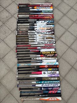 Softball Bats Sizes Are Shown In The Pictures $40 Each Have More Softball And Baseball Equipment