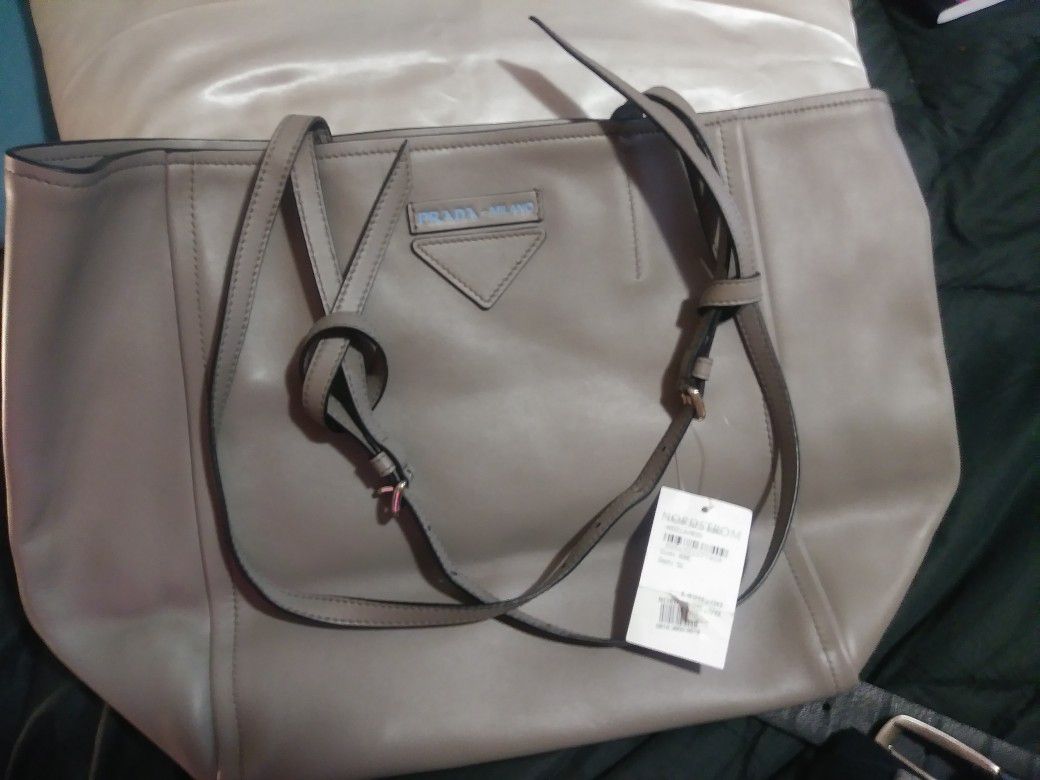 Prada Bag & attached wristlet set