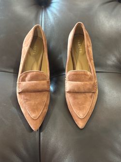 Talbots Suede Pointed-Toe Loafer Flats size 8