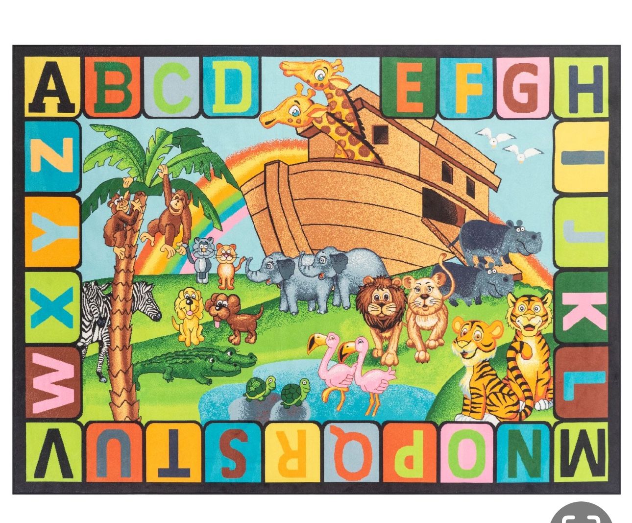 8/10 Machine Washable Kids Rug Holiday Gift 