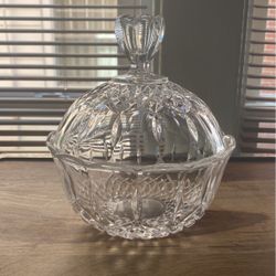 French Cut Vintage Crystal Bowl