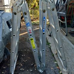 Werner 16' Aluminum 7-in-1 Industrial Folding Ladder 
